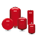 Heating expansion tanks